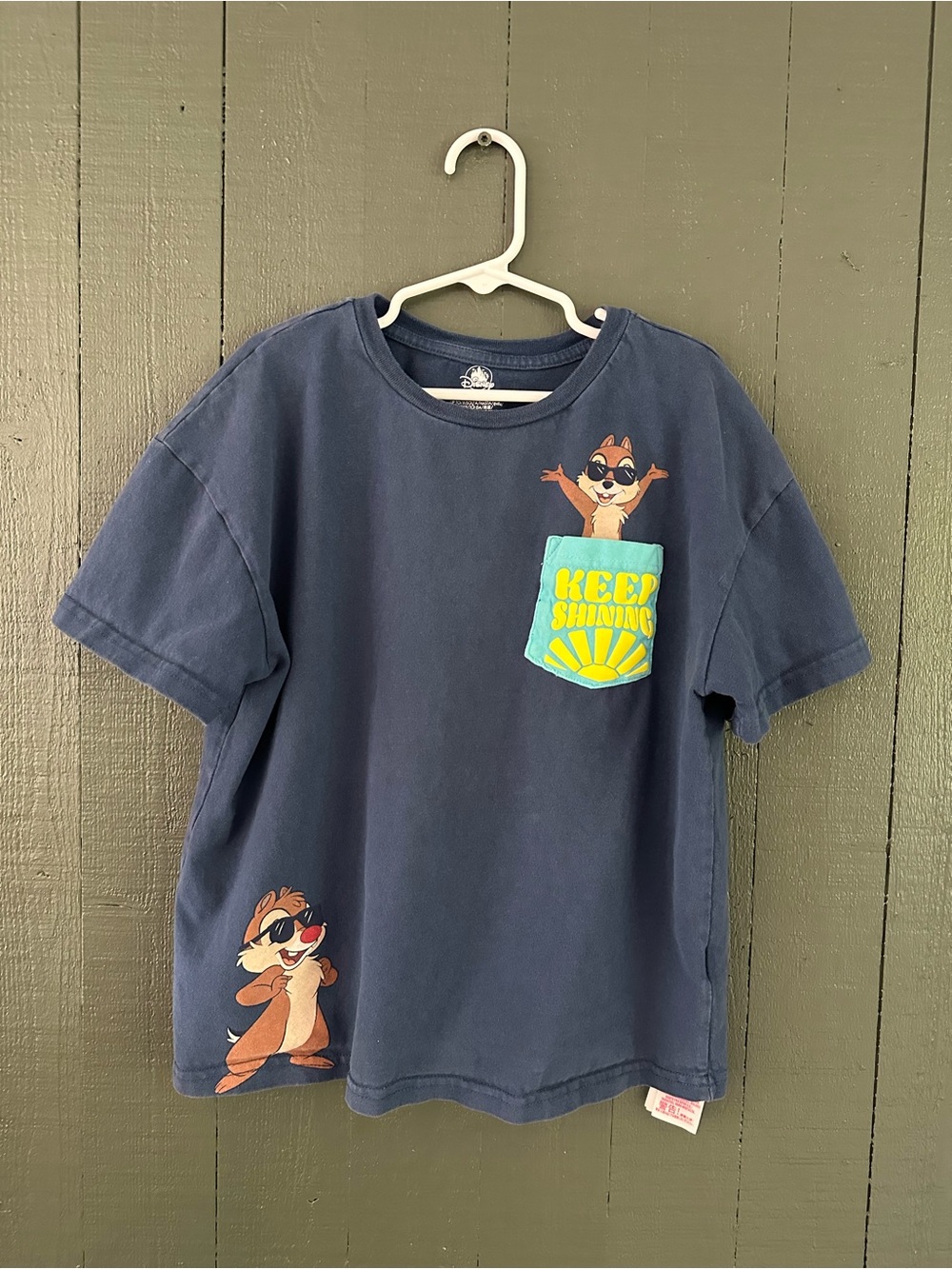 Kids Disney Navy Chip and Dale Graphic Tee